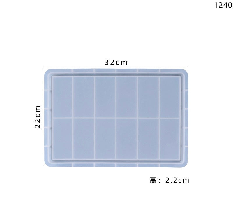 Rectangular tray mold