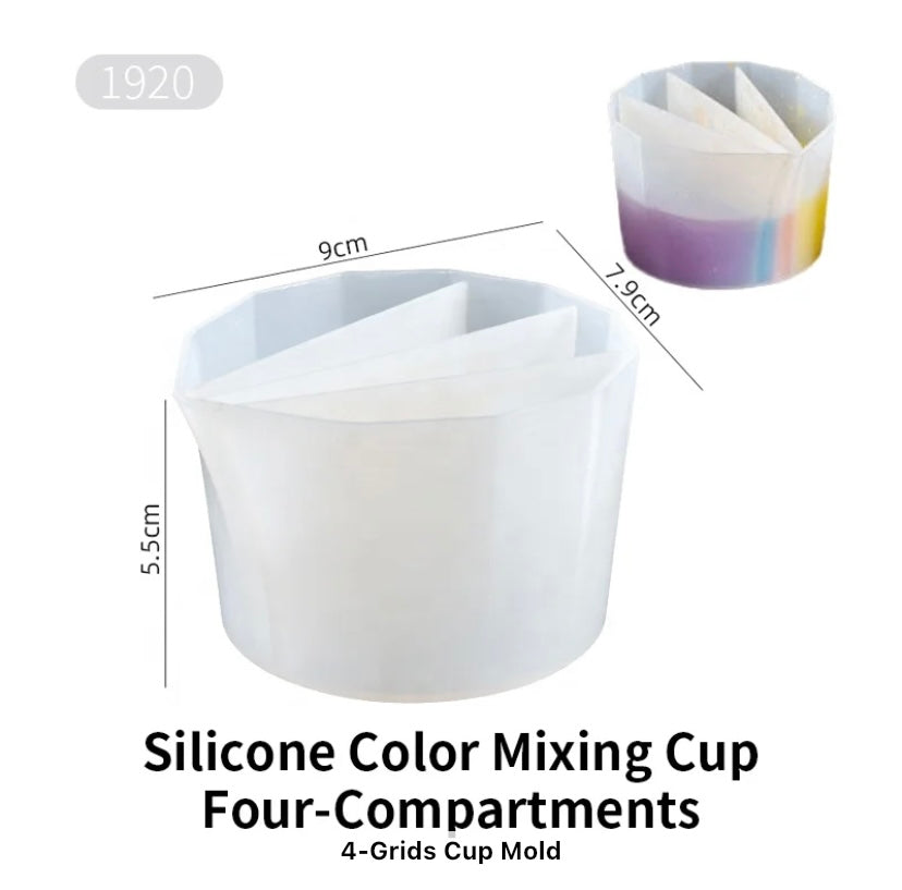 Split silicone cups