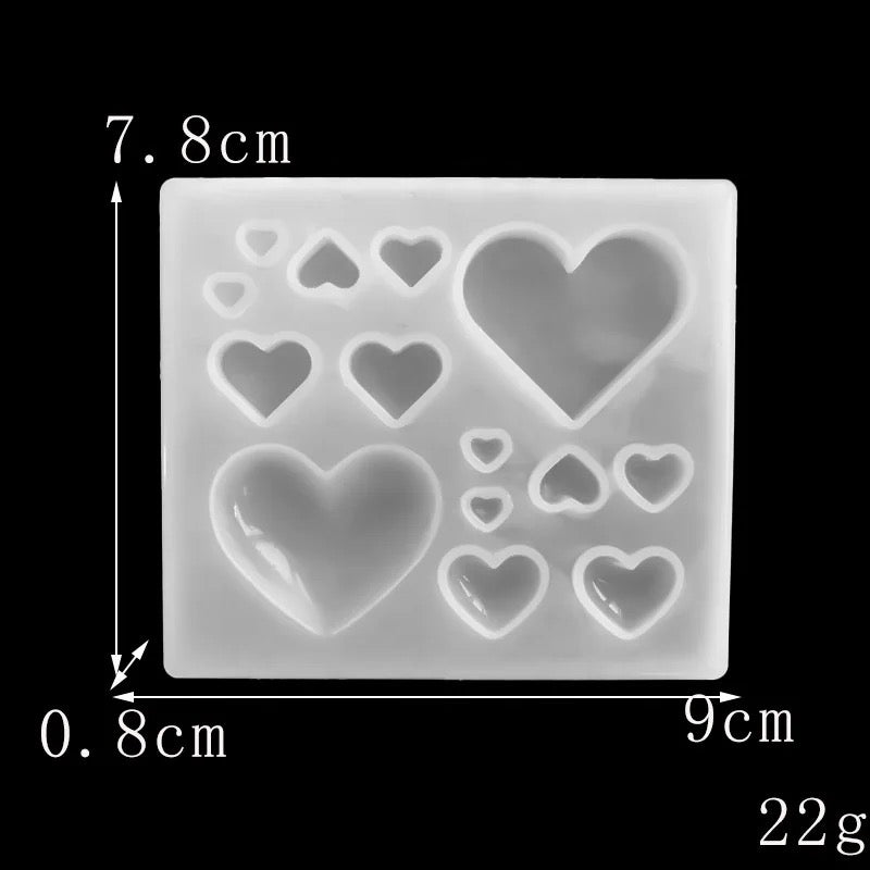 14 in 1 heart mold